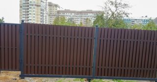 Купить распашные ворота из штакетника Острогожск, цена от 2752 руб.