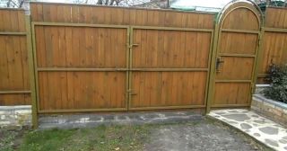 Купить распашные ворота деревянные Острогожск, цена от 2752 руб.